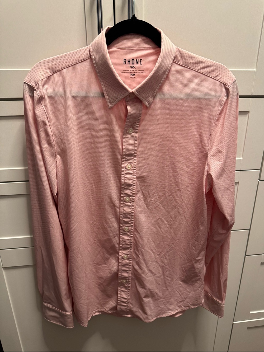 Rhone Commuter Shirt Men’s Red / White Micro Dot Performance Stretch Button Up